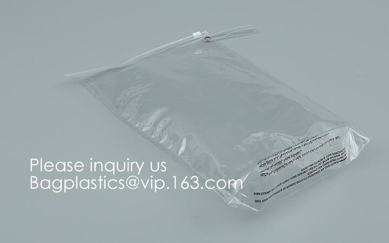 Organizador multiusos Bag Pouch del PVC del claro de Resisitant del agua con el cierre de la cremallera, fichero de documento Bill Zipper Bag Pencil Po