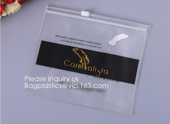 Cartera de la cremallera del vinilo, cierre de la cremallera de Bag Pouch With del organizador, bolso del maquillaje del artículo de tocador del viaje, tenedor del bolso de la bolsa, oficina Supplie