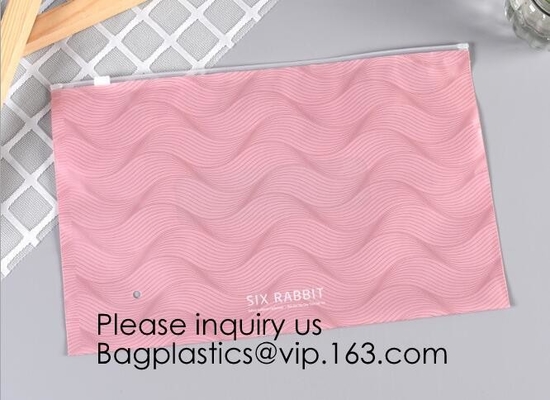 Cierre suave plástico del bolso de Bill Bag Pencil Pouch Pen de las bolsas de la factura de la cremallera del PVC de la prenda impermeable clara del color, Mak del artículo de tocador del viaje