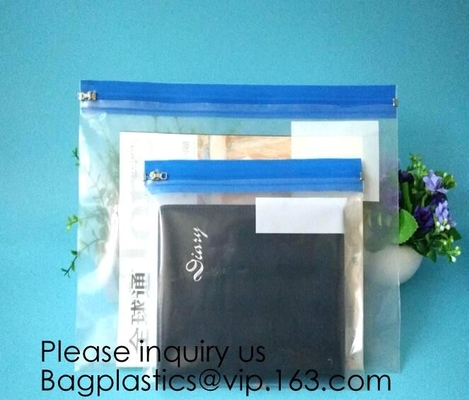 Organizador Bag Pouch, bolso de la cartera de la cremallera del vinilo del depósito bancario de la seguridad de la bolsa del dinero del bolso del banco con la cremallera para el dinero del efectivo, control