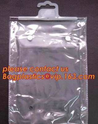 Enganchar el bolso para la bolsa de la ropa con la diapositiva o la cremallera autoadhesiva, bolso para el bolso del traje de baño con el gancho