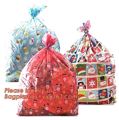 El jumbo rojo de los bolsos empaqueta la Navidad gigante de los bolsos del regalo, bolsos gigantes del regalo del bolso respetuoso del medio ambiente de la promoción, almacenamiento de gran tamaño gigante del regalo