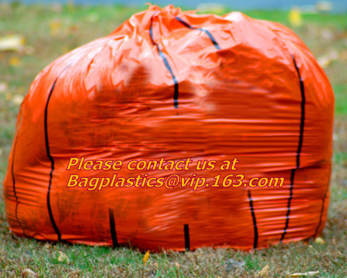 Bolsos del césped y de la hoja de Halloween para la decoración al aire libre de Halloween, RESPLANDOR DE LUJO EN la hoja de la calabaza/el césped/la yarda OSCUROS de bageas de los bolsos