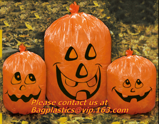 los bolsos de la hoja del fantasma de Halloween del bolso de la calabaza de Halloween/el bolso grande del regalo de Halloween, hoja de Halloween del jardín empaqueta ley de la calabaza gigante