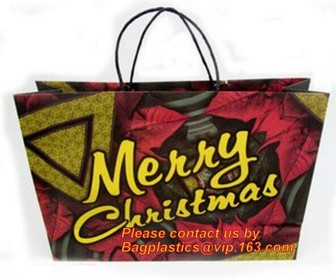 Bolsa de papel de la joyería, diseño especial de la manija, bolsa de papel, bolsa de papel del regalo de la moda con la manija de la cinta, bolsas de papel promocionales, baile de fin de curso