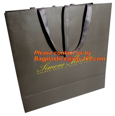 Bolsa de papel revestido, bolso para la botella de vino, bolsa de papel del papel de aluminio para la boda, bolsas de papel del regalo del vino de la boda, impresas