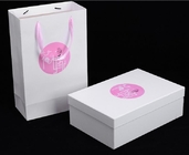 Caja de encargo de empaquetado impresa venta al por mayor m de la suscripción del logotipo de las cajas de envío de la cartulina del cartón del zapato de la flor del regalo de lujo del papel