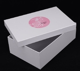 Caja de encargo de empaquetado impresa venta al por mayor m de la suscripción del logotipo de las cajas de envío de la cartulina del cartón del zapato de la flor del regalo de lujo del papel