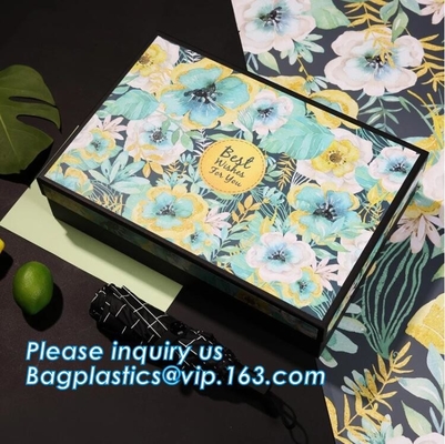 Caja de papel de encargo de empaquetado con el sellado del logotipo de oro, caja de empaquetado del perfume del cajón de lujo del terciopelo de la muestra libre de la venda para