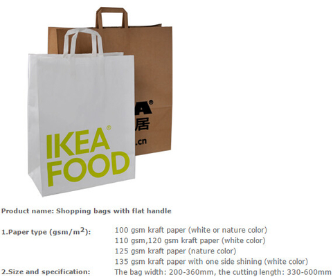 Bolsa de papel de lujo de Kraft que hace compras del almacenamiento de alta calidad de encargo del papel, bolsa de papel impresa de lujo para el cosmético