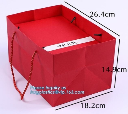 Bolsas de papel de gama alta de encargo con su propio bolso de Logo Wedding Custom Paper Gift de la hoja de oro del diseño del OEM de Logo Promotional Luxury