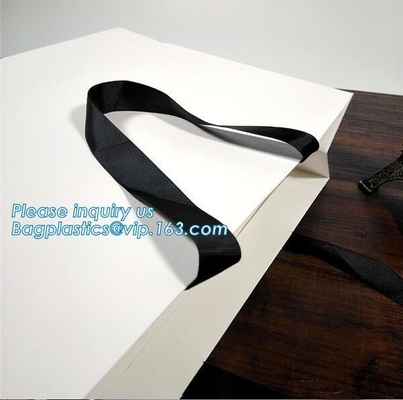 Las bolsas de papel de Logo Printing Rope Handle Large que hacían compras del regalo de encargo de lujo de la Navidad, imprimieron el shopp de las bolsas del regalo
