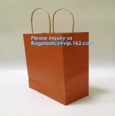 Bolsa de papel impresa de lujo para la bolsa de papel de empaquetado cosmética, que hace compras de la ropa del portador con Logo For Clothes, bagea