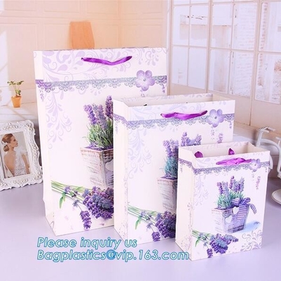 bolsas de papel con la impresión del logotipo, bolso de papel del regalo del nuevo del estilo de la moda portador popular de las compras, diseño con el logotipo del Ch