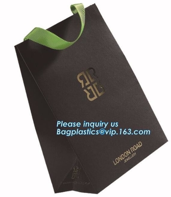 bolso no tejido de lujo de la laminación del portador bag/pp de la calidad del bagshihg de las compras del boutique del diseño de la moda, papel de empaquetado impreso