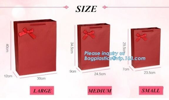 Bolsa de papel negra gruesa de lujo de encargo de las compras de la cartulina de la hoja de oro, bolsa de las compras del regalo del papel del brillo del color oro con