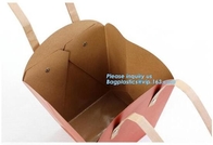 Calidad CMYK del OEM del fabricante de la bolsa de papel la mejor coloreó las bolsas de papel de la flor del bolso del regalo de Kraft, portador modificado para requisitos particulares de la flor