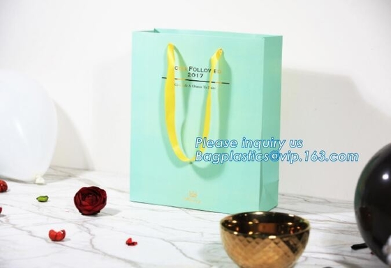 Bolso de encargo al por mayor de la botella de vino de Logo Printed Glossy Art Paper, bolsas plegables del vino, logotipo de impresión de encargo reciclado