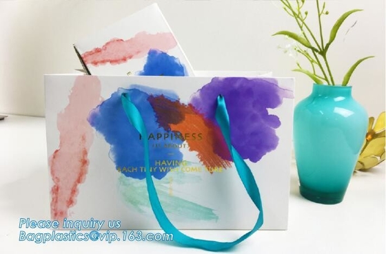 El logotipo del OEM imprimió la bolsa de papel de la flor de la buena calidad, logotipo de encargo imprimió el PA de empaquetado del bagease del bolso de la flor del portador de papel