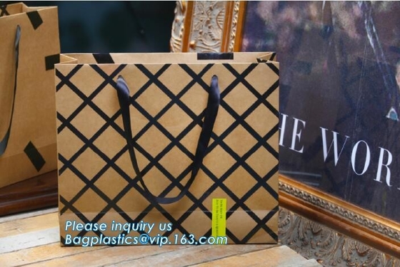 Bolsas de papel lavables de Kraft para el bolso reutilizable biodegradable de la comida de la flor, paquete reciclable del bagease de la bolsa del papel de la flor