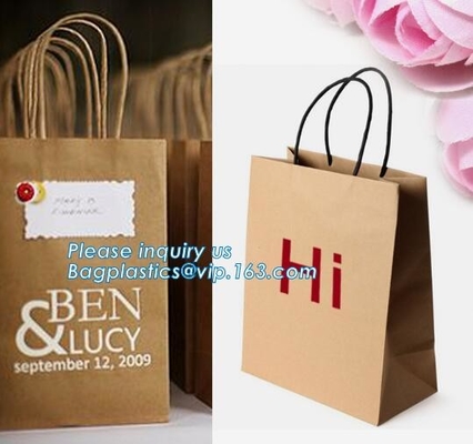 La fábrica y de lujo de China modificadas para requisitos particulares imprimieron el bolso de compras de papel de lujo con Logo Custom, boda coloreada aduana g del precio bajo