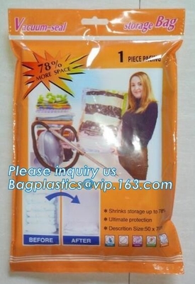 Bolso del almacenamiento del vacío que viaja, bolso colgante del almacenamiento del vacío, bolso del almacenamiento del vacío del cubo, bolso plano del almacenamiento del vacío, bagease, PA