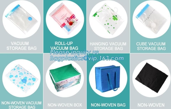 Bolso del ahorro de espacio del almacenamiento del vacío, bolsos del sello del uno mismo de Eco, bolsos del almacenamiento del rollo-para arriba, embalaje del ahorrador del espacio, ahorrador del espacio, embalaje, Ho