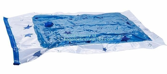 Bolsos del ahorrador del espacio de la compresión, bolsos de nylon del almacenamiento del edredón del vacío, bolsos plegables respetuosos del medio ambiente del cubo, bolso del espacio del vacío con Han