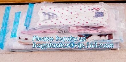 sistema del bolso del almacenamiento del vacío, bolso de nylon plástico del VAC del PE para el viaje, vacío de los bolsos del almacenamiento de la ropa, bagplastics, bagease
