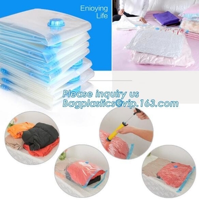 sistema del bolso del almacenamiento del vacío, bolso de nylon plástico del VAC del PE para el viaje, vacío de los bolsos del almacenamiento de la ropa, bagplastics, bagease