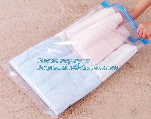 Bolso industrial del almacenamiento del vacío de la cremallera respetuosa del medio ambiente, bolso de filtro del aspirador de la cremallera, bolso de vacío del silicón de la cremallera, bagplas