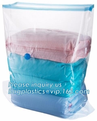 Bolso industrial del almacenamiento del vacío de la cremallera respetuosa del medio ambiente, bolso de filtro del aspirador de la cremallera, bolso de vacío del silicón de la cremallera, bagplas