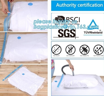 bolso que viaja de la cremallera, bolsillo del almacenamiento de la cremallera, paquete fresco de la protección de la cremallera, bolsos del almacenamiento del vacío para el viaje, bagplasti