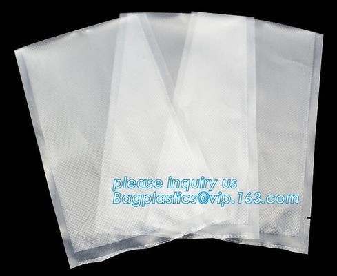 La bolsa plástica de grabación en relieve del embalaje del vacío grabó en relieve almacenamiento del vacío de la cocina de Rolls del bolso del almacenamiento del sellado al vacío de la comida lo grabó en relieve