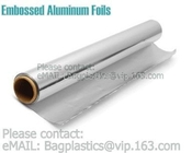 El papel de aluminio del hogar Rolls embaló la caja acanalada con Tray Embossed Aluminum Foils plástico, papel de pergamino, se aferra Fi