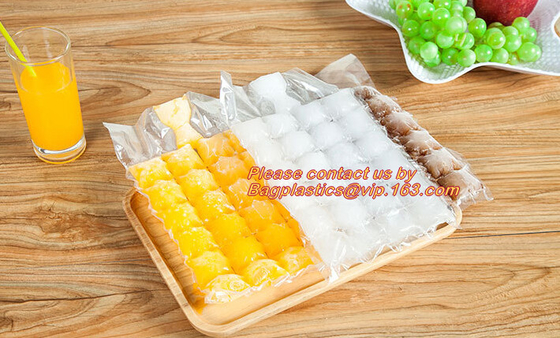 bolsos del estallido del hielo, las bolsas de plástico del cubo de hielo, bolsos de hielo, la bolsa de plástico de la película del embalaje del helado para el empaquetado aséptico del jugo del cubo de hielo