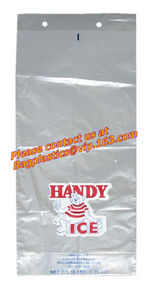 Bolsos claros, bolsos de hielo, portador del vino, bolsos de hielo, bolsos del cubo de hielo, hielo que empaqueta, 4 Mil Poly Bag