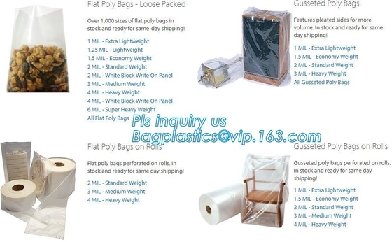 LA BOLSA DE HIELO, BOLSOS DEL CONGELADOR, BOLSOS VEGETALES, BOLSOS DE LA CEREZA DE LA FRUTA, TIENDA DE DELICATESSEN EMPAQUETA, WICKETED EMPAQUETA, LOS BOLSOS DE LA GRAPA, BOLSOS DE LOS PASTELES, BAGPLASTI