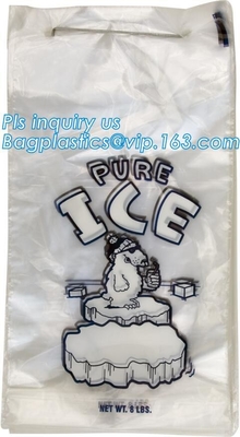 El bolso de hielo FRESCO BIODEGRADABLE, ABONABLE, helado aislado lleva un bolso más fresco, bolso/bolsa/bolsita de la cola del hielo del té helado del jugo