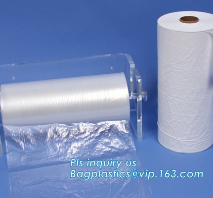 El bolso de hielo modificado para requisitos particulares ABONABLE con el lazo, bolso de hielo plástico del wicket del uso industrial de la comida, bolso de hielo en el rollo, hielo empaqueta los wi