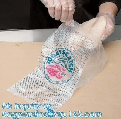 Bolso de hielo plástico muy fuerte del LDPE de los proveedores de China con el lazo, un bolso más fresco del hielo hermético, bolso de hielo plástico resistente w
