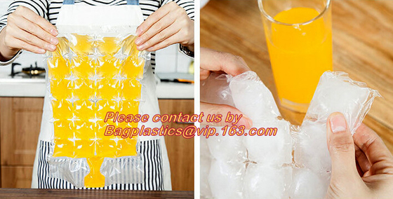 bolsos plásticos disponibles para el uso conveniente, bolso disponible plástico del cubo de hielo, bolso del estallido del hielo, cubo de hielo b plástico del polo de hielo