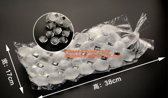 Bolsos plásticos del congelador del cubo de hielo de Laminateed, bolso disponible plástico del cubo de hielo, bolso del cubo de hielo del congelador, congelador, refrigerador, Cu del hielo