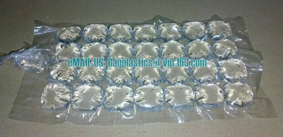 Fabricante disponible impreso nueva aduana de la bolsa de plástico del cubo de hielo, bolso plástico disponible coloreado del congelador del cubo de hielo, bageas