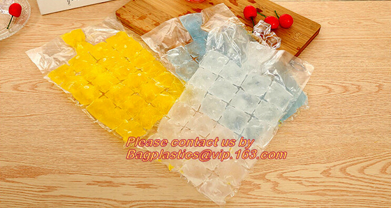 El cubo de hielo disponible Tray Mold Water Injection Cocktail hace el bolso de hielo, refrigerador disponible plástico autoadhesivo f de la cerveza del vino