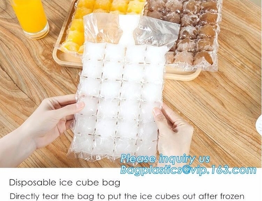 El cubo de hielo disponible Tray Mold Water Injection Cocktail hace el bolso de hielo, refrigerador disponible plástico autoadhesivo f de la cerveza del vino