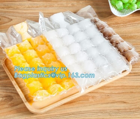 El cubo de hielo disponible Tray Mold Water Injection Cocktail hace el bolso de hielo, refrigerador disponible plástico autoadhesivo f de la cerveza del vino