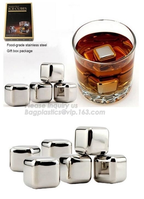 El refrigerador de las bebidas de las piedras de hielo del whisky cubica los cubos de hielo más baratos, piedra del whisky del laser Logo Ice Cubes Wisky Stones para el Amazonas, PA