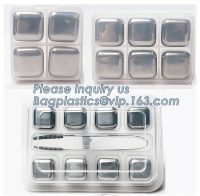 El refrigerador de las bebidas de las piedras de hielo del whisky cubica los cubos de hielo más baratos, piedra del whisky del laser Logo Ice Cubes Wisky Stones para el Amazonas, PA