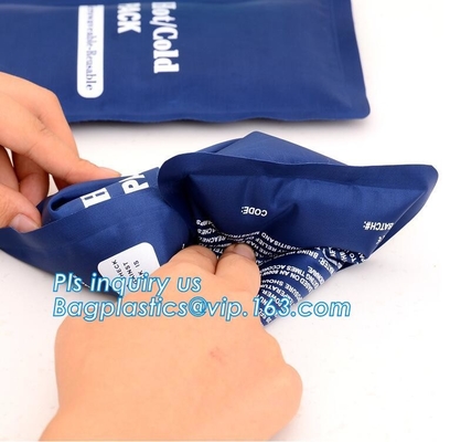 Bolso de hielo médico del pvc de la bolsa de hielo de los primeros auxilios de lesión de los deportes del paquete del calor del alivio del dolor de la pierna principal reutilizable de la rodilla, hielo médico práctico